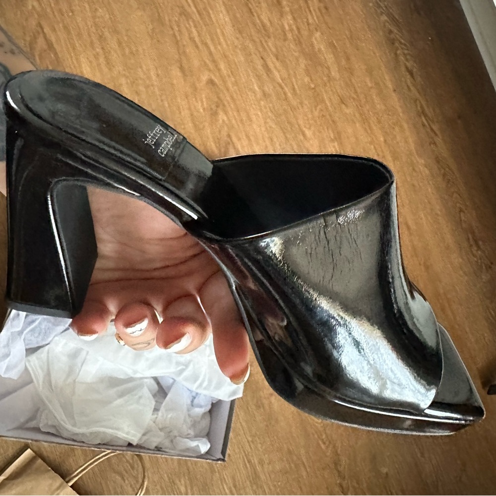 Jeffrey Campbell Caviar Mule, black size 9 - Picture 6 of 8